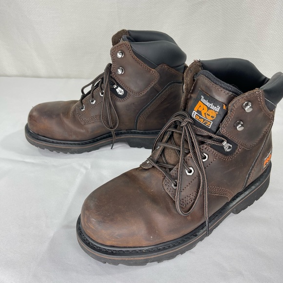 Timberland Pro Mens 6” Pit Boss Steel Toe Industrial Work Boot Brown Siz… - Picture 5 of 11